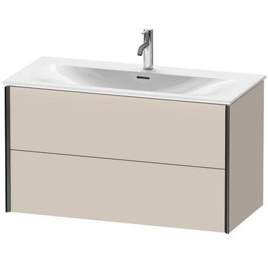 Duravit Xviu 40" x 22" x 19" Two Drawer Wall-Mount Vanity Unit, Taupe Matt (XV41350B291)