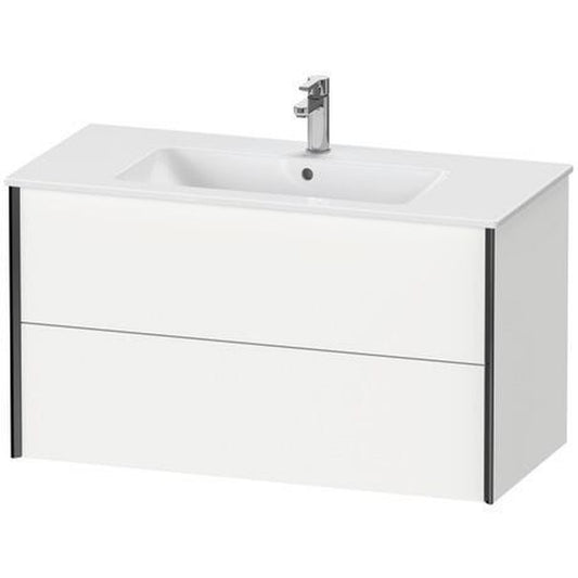 Duravit Xviu 40" x 22" x 19" Two Drawer Wall-Mount Vanity Unit, White Matt (XV41270B218)