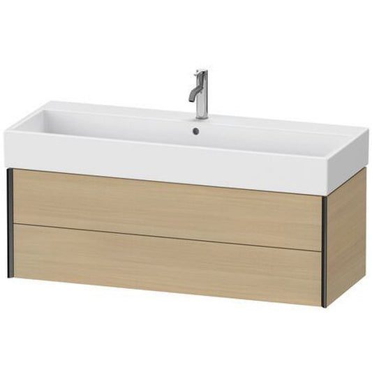 Duravit Xviu 47" x 16" x 18" Two Drawer Wall-Mount Vanity Unit, Mediterreanean Oak Real Wood Veneer (XV43380B271)