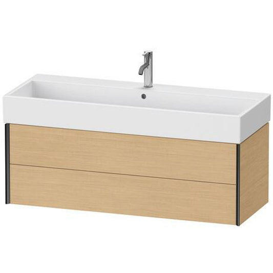 Duravit Xviu 47" x 16" x 18" Two Drawer Wall-Mount Vanity Unit, Natural Oak (XV43380B130)