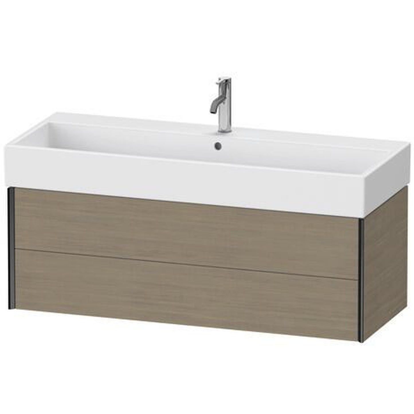 Duravit Xviu 47" x 16" x 18" Two Drawer Wall-Mount Vanity Unit, Oak Terra (XV43380B235)