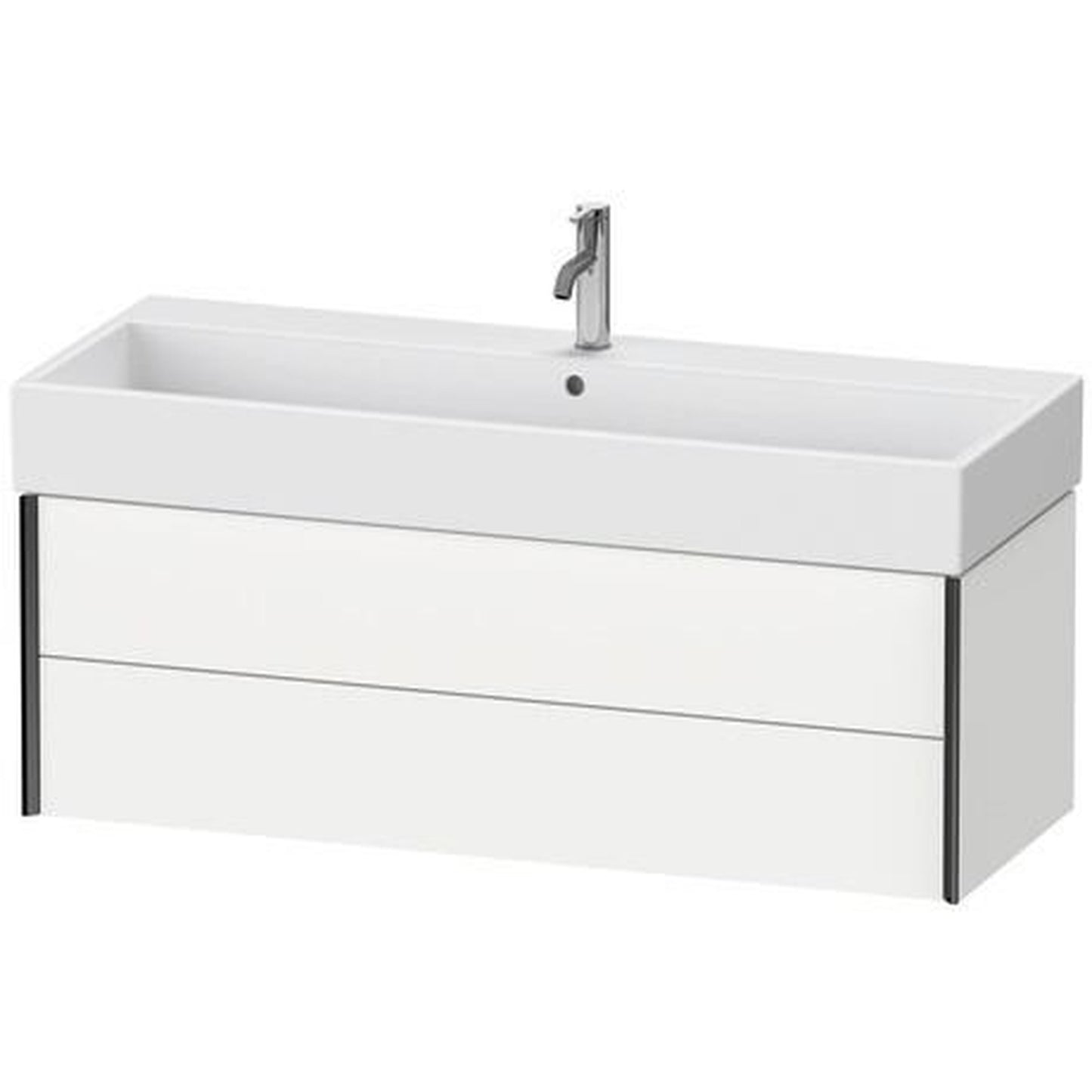 Duravit Xviu 47" x 16" x 18" Two Drawer Wall-Mount Vanity Unit, White Matt (XV43380B218)