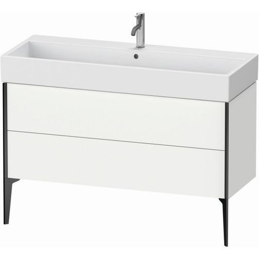 Duravit Xviu 47" x 19" x 18" Two Drawer Floorstanding Vanity Unit, White Matt (XV45380B218)