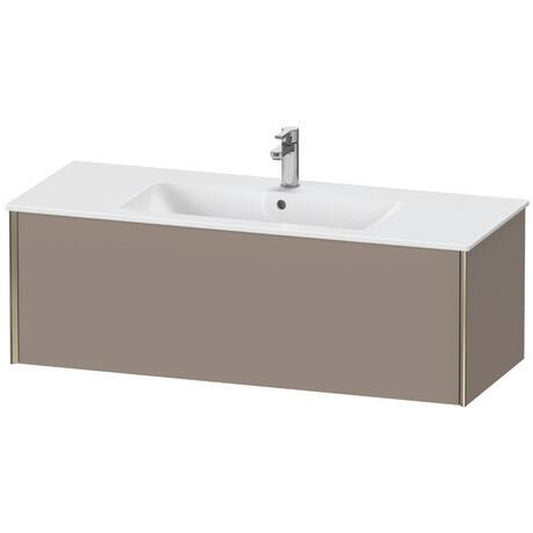 Duravit Xviu 48" x 16" x 19" One Drawer Wall-Mount Vanity Unit, Basalt Matt (XV40280B143)
