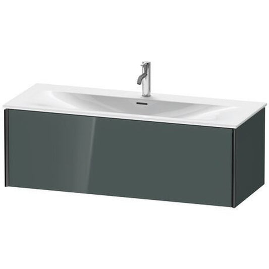 Duravit Xviu 48" x 16" x 19" One Drawer Wall-Mount Vanity Unit, Dolomiti Grey High Gloss Lacquer (XV40360B238)