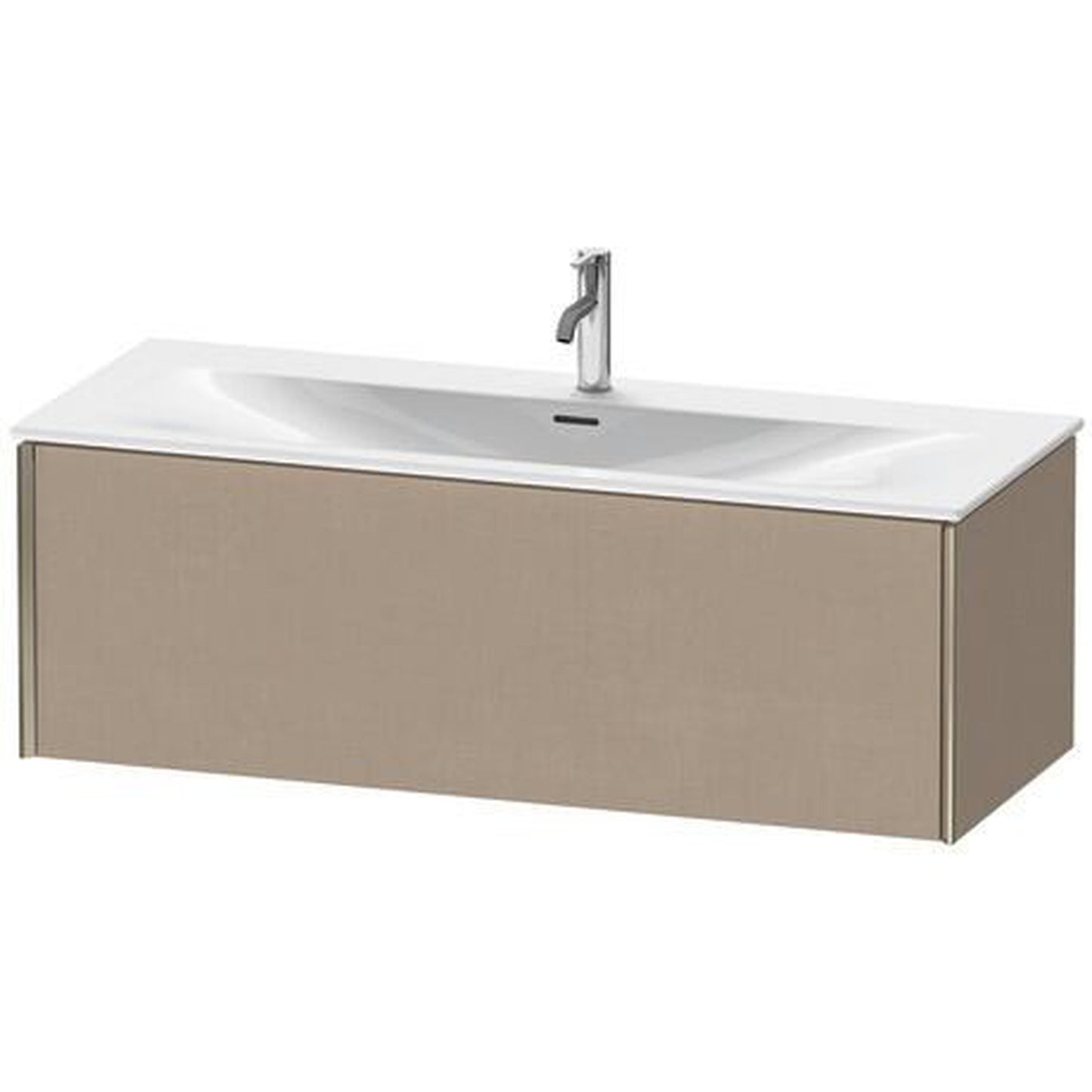 Duravit Xviu 48" x 16" x 19" One Drawer Wall-Mount Vanity Unit, Linen (XV40360B175)