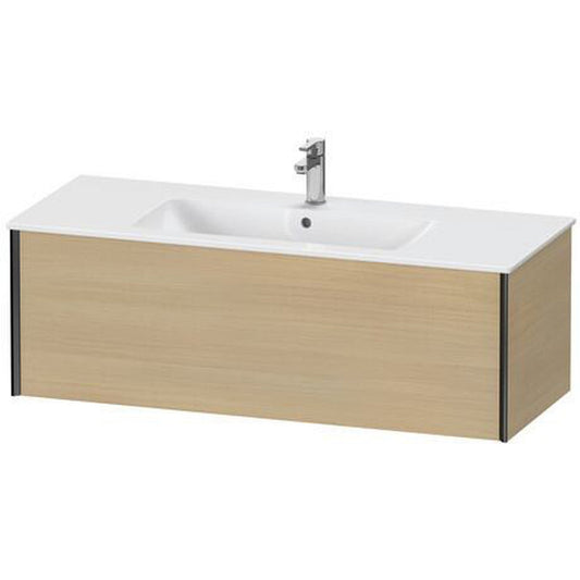 Duravit Xviu 48" x 16" x 19" One Drawer Wall-Mount Vanity Unit, Mediterreanean Oak Real Wood Veneer (XV40280B271)