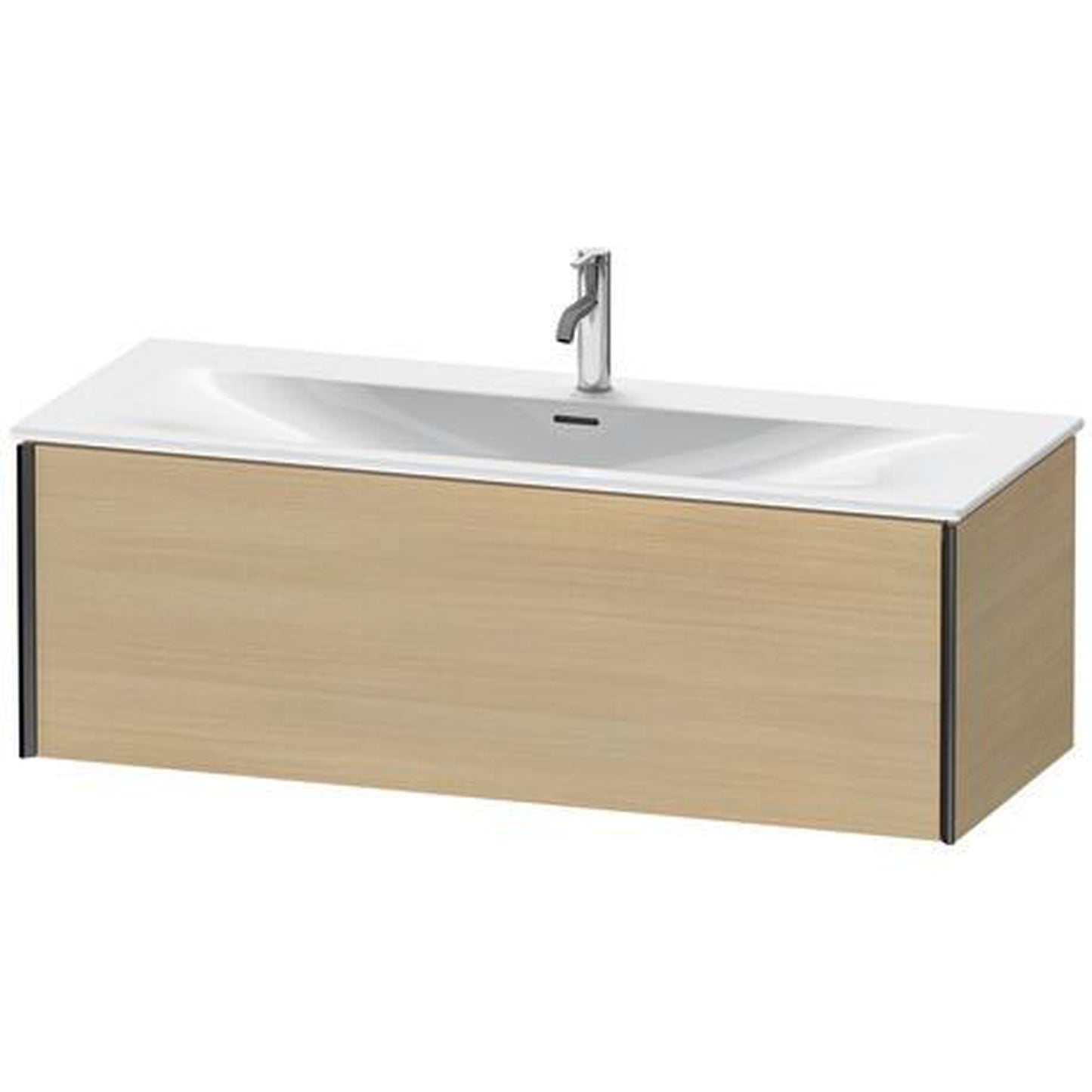 Duravit Xviu 48" x 16" x 19" One Drawer Wall-Mount Vanity Unit, Mediterreanean Oak Real Wood Veneer (XV40360B271)