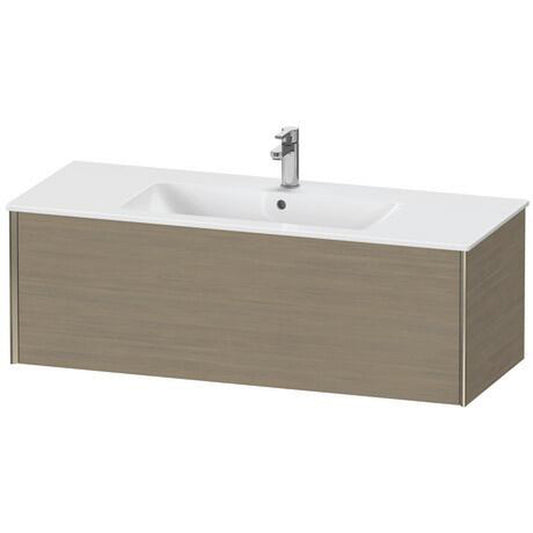 Duravit Xviu 48" x 16" x 19" One Drawer Wall-Mount Vanity Unit, Oak Terra (XV40280B135)