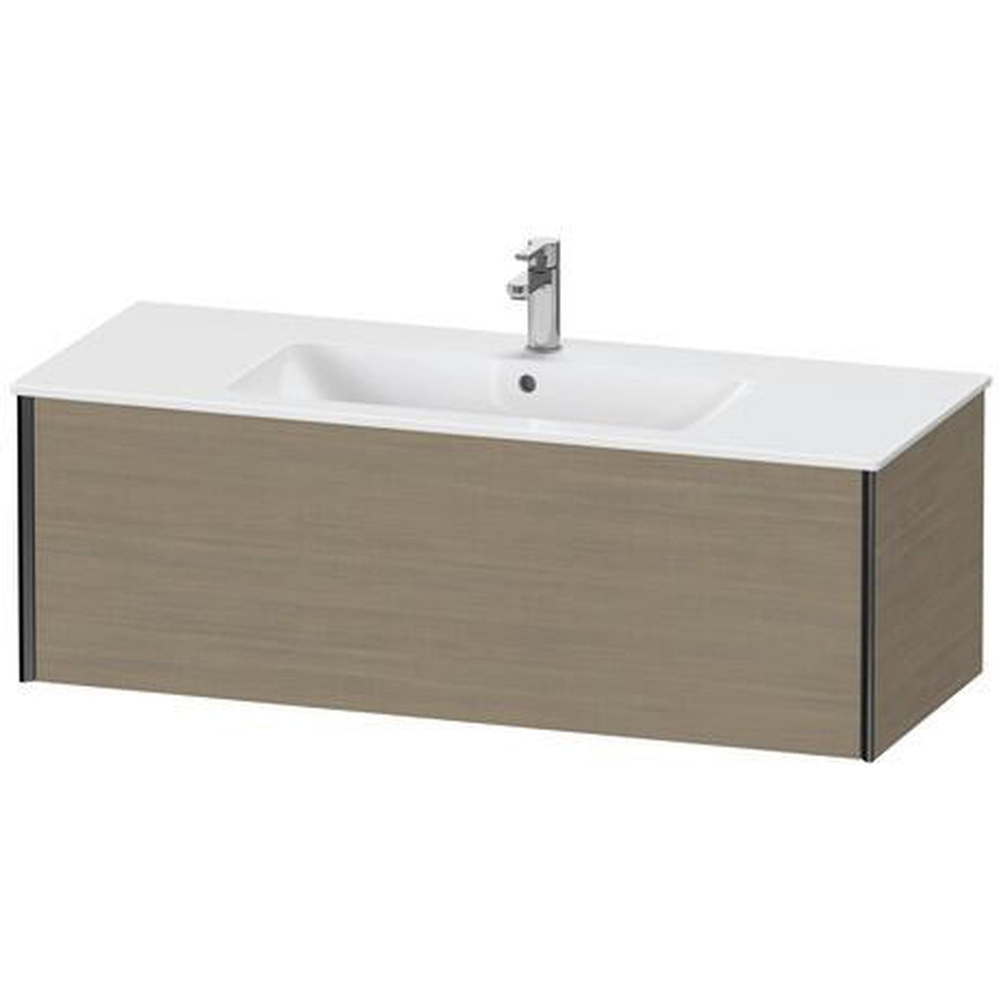 Duravit Xviu 48" x 16" x 19" One Drawer Wall-Mount Vanity Unit, Oak Terra (XV40280B235)