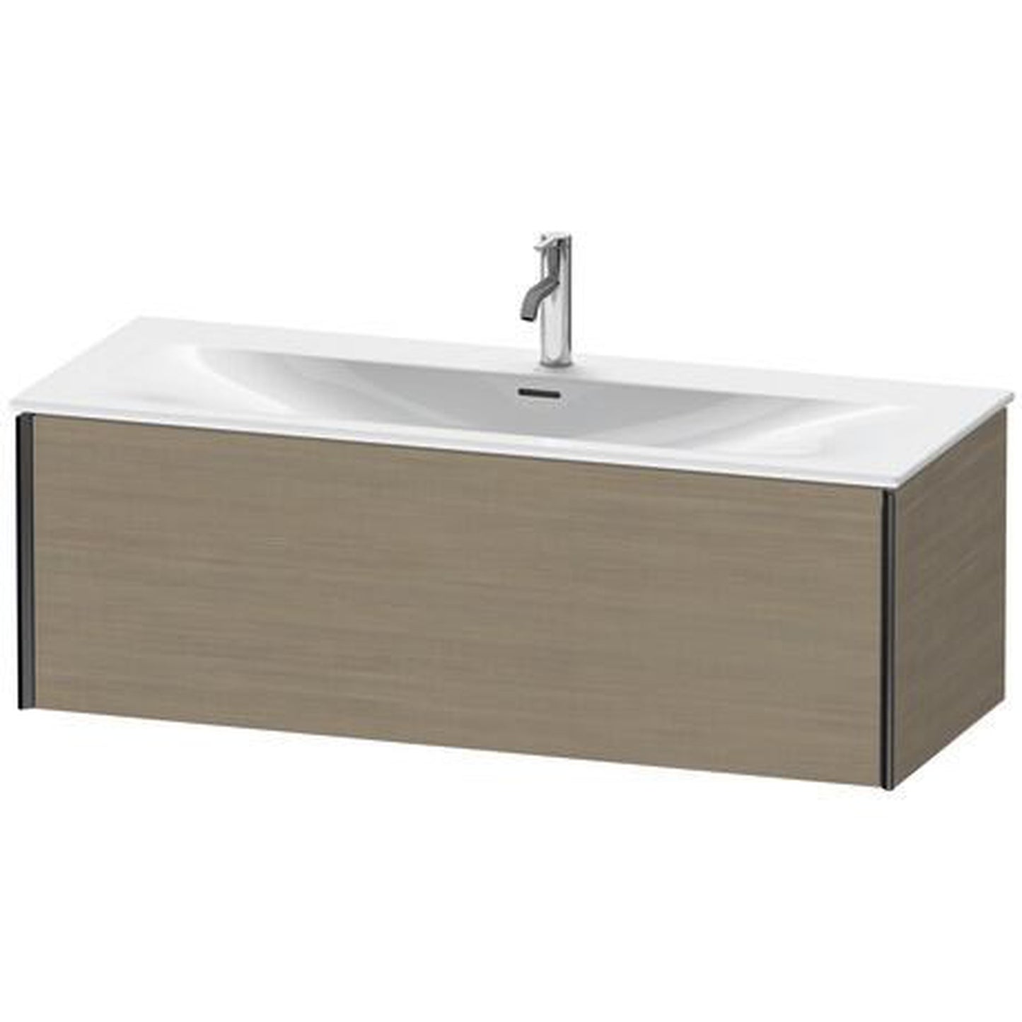 Duravit Xviu 48" x 16" x 19" One Drawer Wall-Mount Vanity Unit, Oak Terra (XV40360B235)