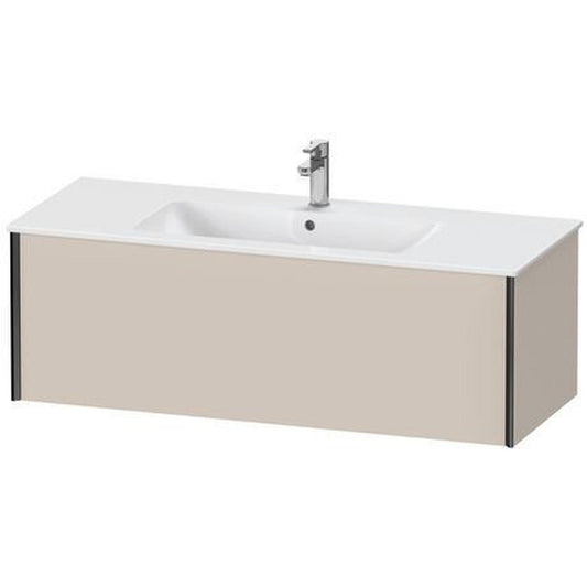 Duravit Xviu 48" x 16" x 19" One Drawer Wall-Mount Vanity Unit, Taupe Matt (XV40280B291)