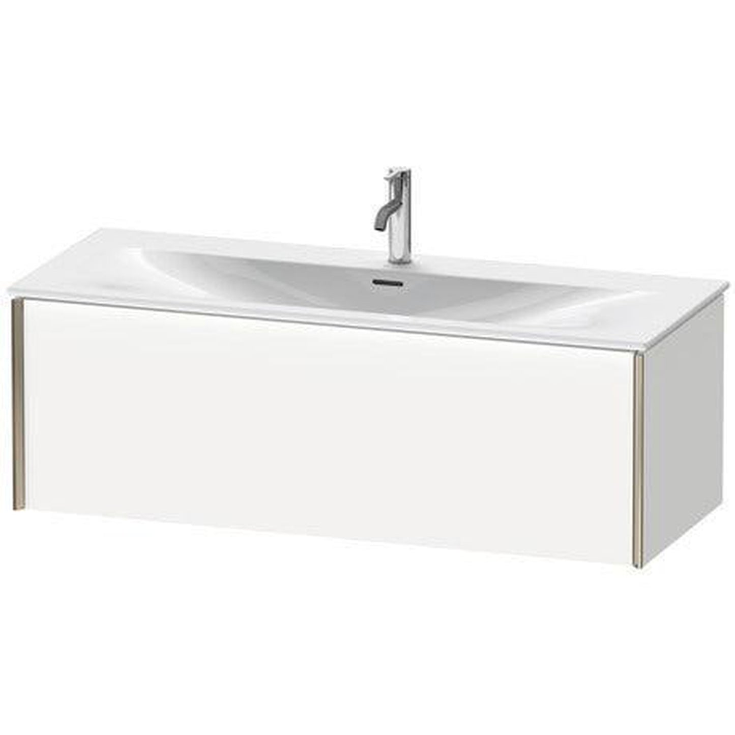 Duravit Xviu 48" x 16" x 19" One Drawer Wall-Mount Vanity Unit, White Matt (XV40360B118)