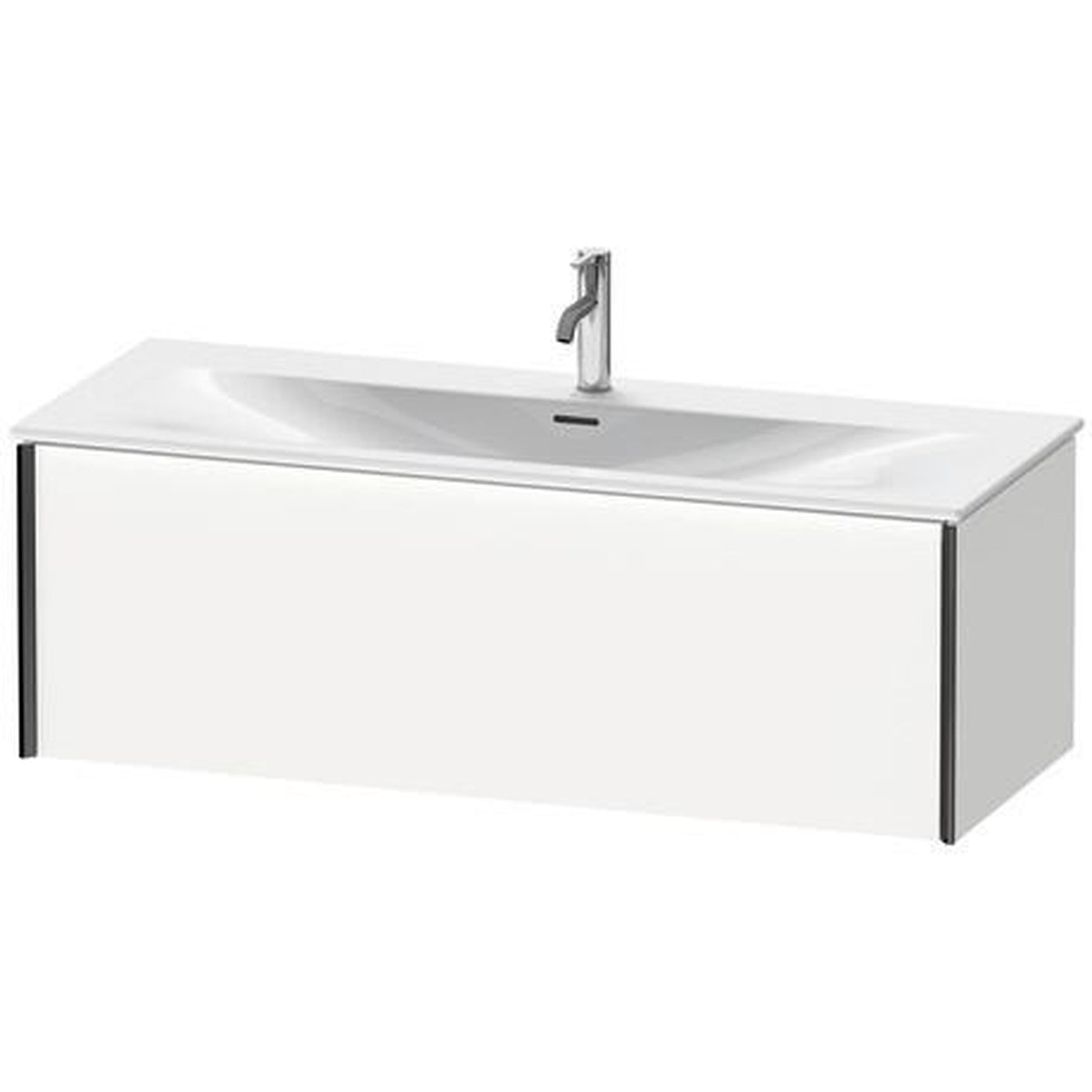 Duravit Xviu 48" x 16" x 19" One Drawer Wall-Mount Vanity Unit, White Matt (XV40360B218)