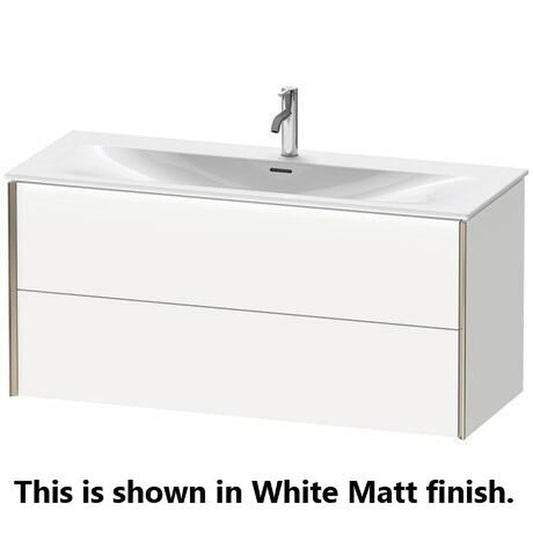 Duravit Xviu 48" x 22" x 17" Two Drawer Wall-Mount Vanity Unit, Brushed Oak (XV41360B112)