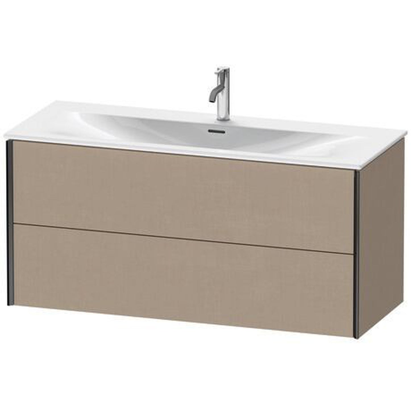 Duravit Xviu 48" x 22" x 17" Two Drawer Wall-Mount Vanity Unit, Linen (XV41360B275)