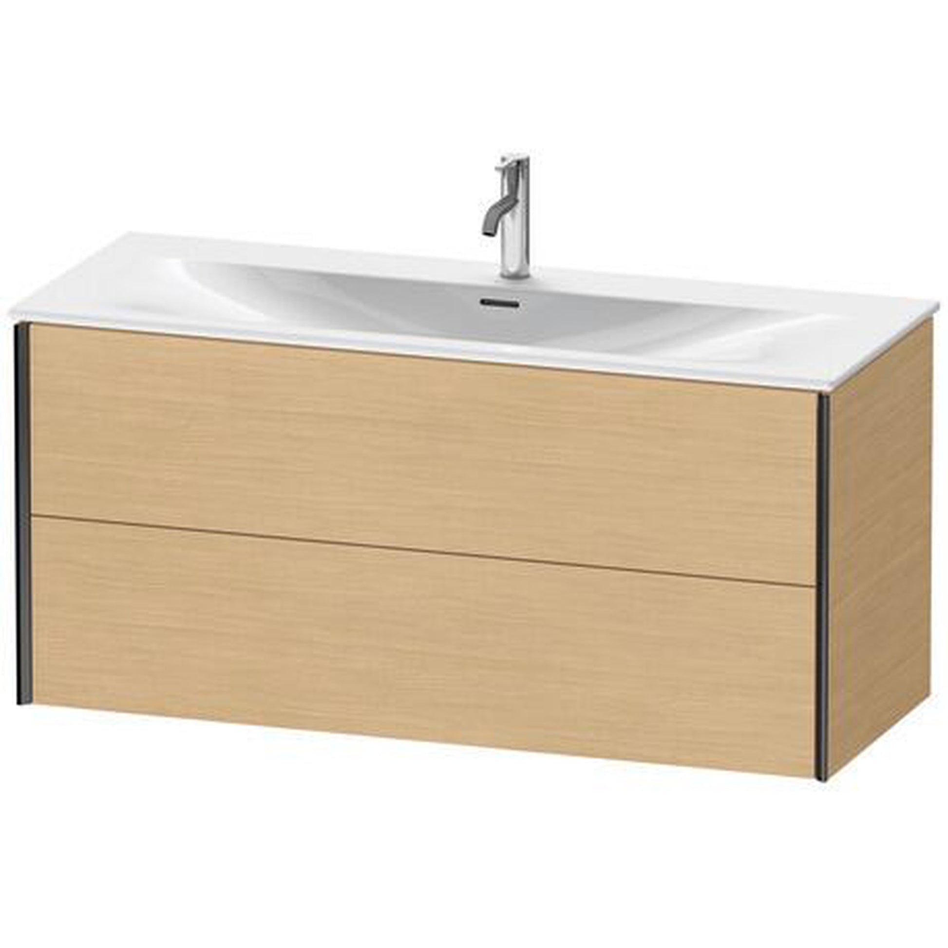 Duravit Xviu 48" x 22" x 17" Two Drawer Wall-Mount Vanity Unit, Natural Oak (XV41360B230)