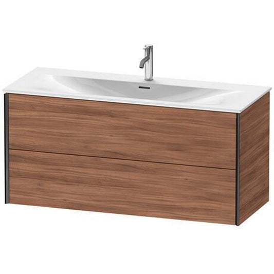 Duravit Xviu 48" x 22" x 17" Two Drawer Wall-Mount Vanity Unit, Natural Walnut (XV41360B279)