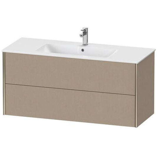 Duravit Xviu 48" x 22" x 19" Two Drawer Wall-Mount Vanity Unit, Linen (XV41280B175)