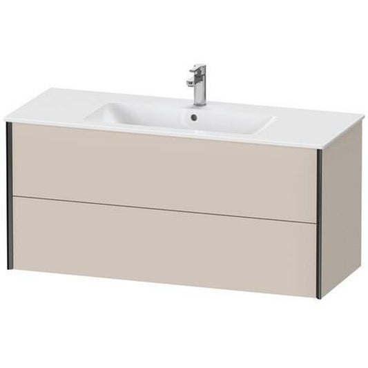 Duravit Xviu 48" x 22" x 19" Two Drawer Wall-Mount Vanity Unit, Taupe Matt (XV41280B291)