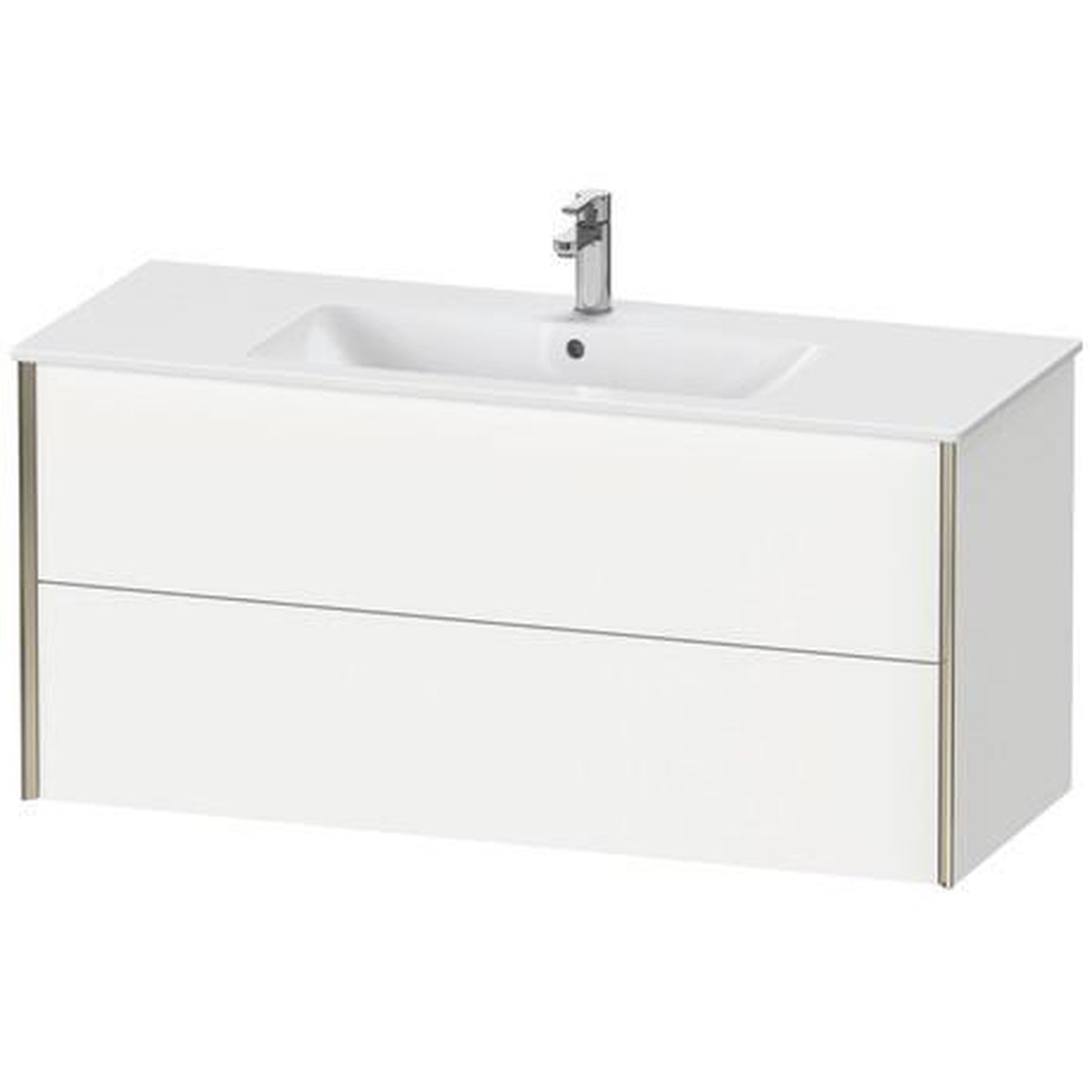 Duravit Xviu 48" x 22" x 19" Two Drawer Wall-Mount Vanity Unit, White Matt (XV41280B118)