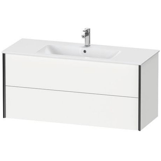 Duravit Xviu 48" x 22" x 19" Two Drawer Wall-Mount Vanity Unit, White Matt (XV41280B218)