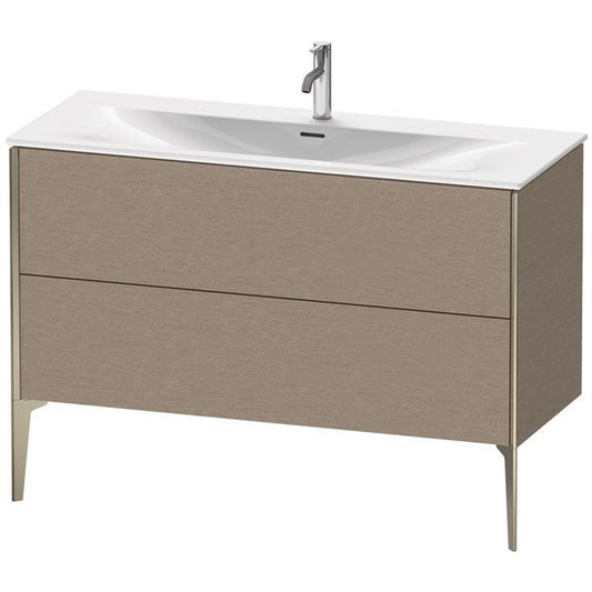 Duravit Xviu 48" x 23" x 19" Two Drawer Floorstanding Vanity Unit, Cashmere Oak (XV43040B111)