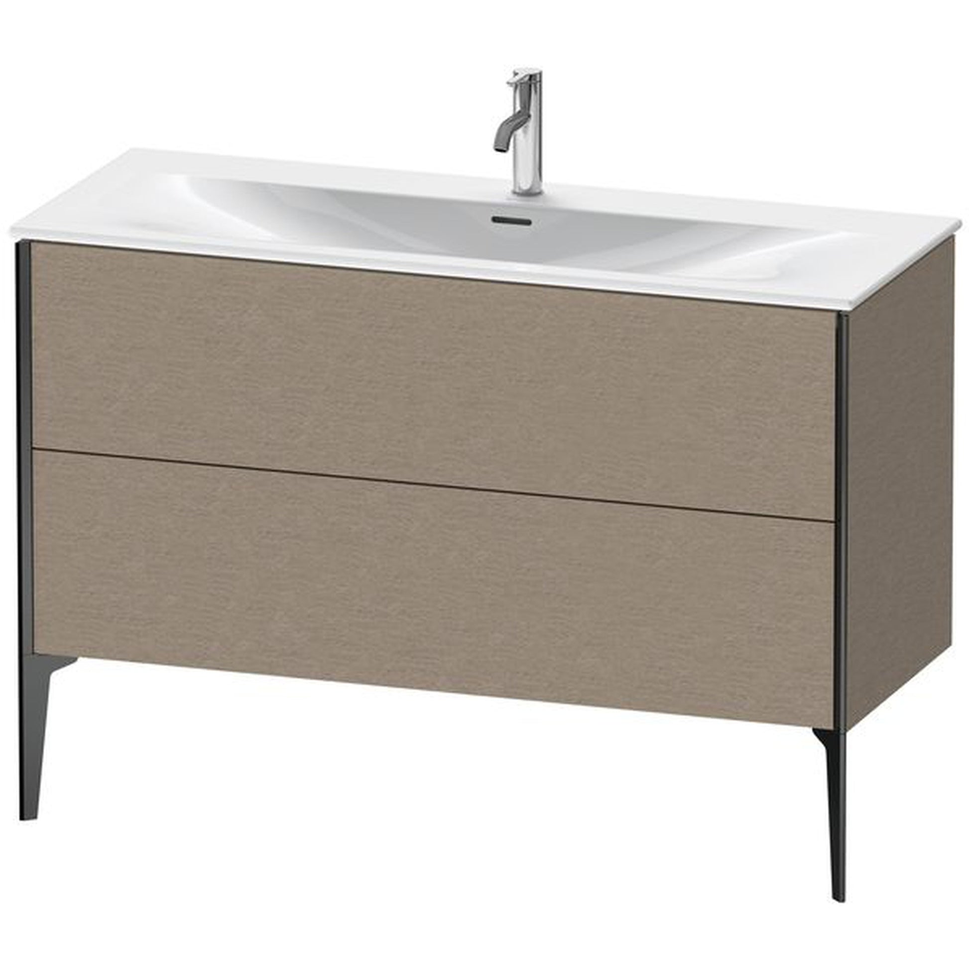Duravit Xviu 48" x 23" x 19" Two Drawer Floorstanding Vanity Unit, Cashmere Oak (XV43040B211)