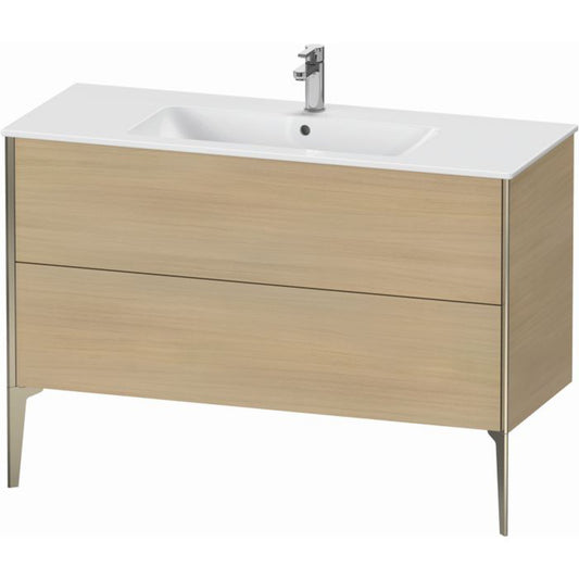 Duravit Xviu 48" x 23" x 19" Two Drawer Floorstanding Vanity Unit, Mediterreanean Oak Real Wood Veneer (XV44840B171)