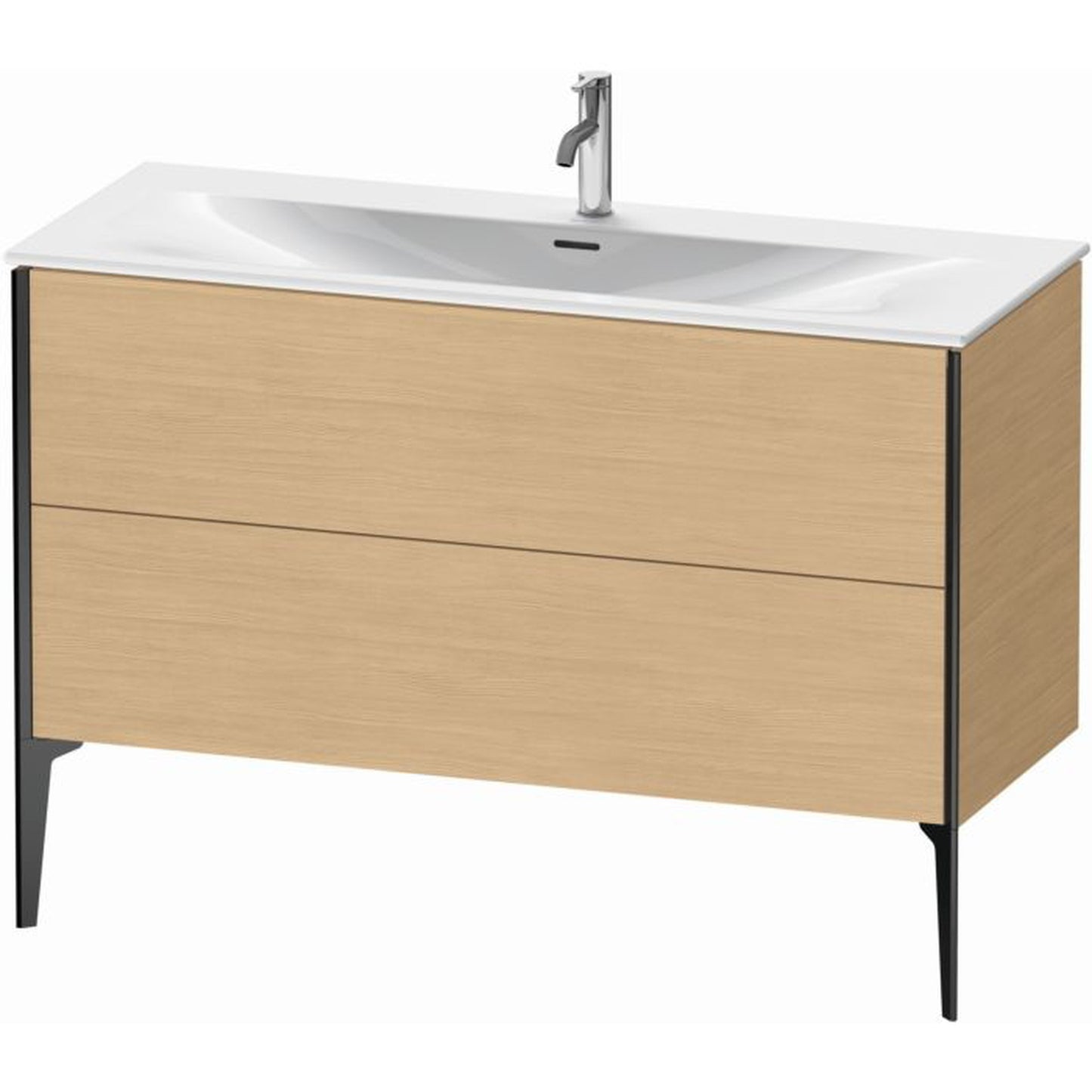 Duravit Xviu 48" x 23" x 19" Two Drawer Floorstanding Vanity Unit, Natural Oak (XV43040B230)