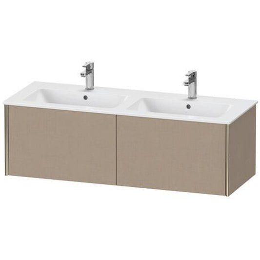 Duravit Xviu 50" x 16" x 19" Two Drawer Wall-Mount Vanity Unit, Linen (XV40290B175)