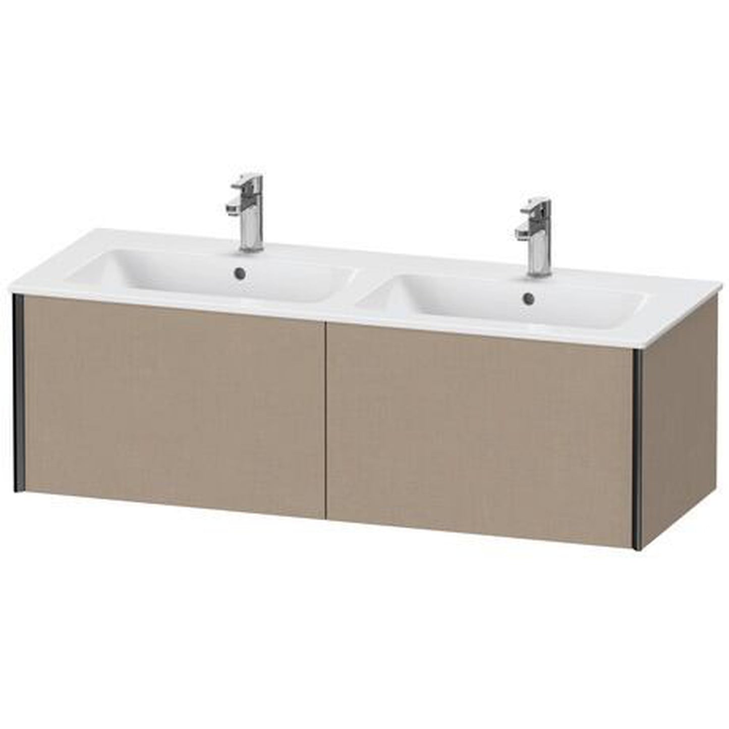 Duravit Xviu 50" x 16" x 19" Two Drawer Wall-Mount Vanity Unit, Linen (XV40290B275)