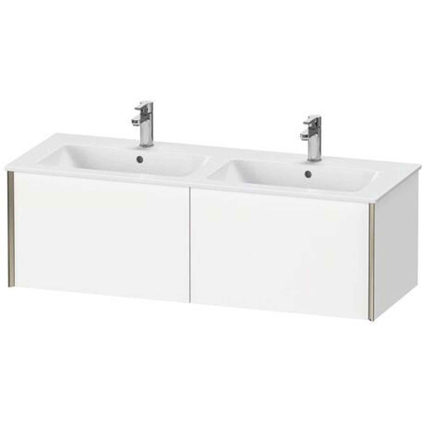 Duravit Xviu 50" x 16" x 19" Two Drawer Wall-Mount Vanity Unit, White Matt (XV40290B118)