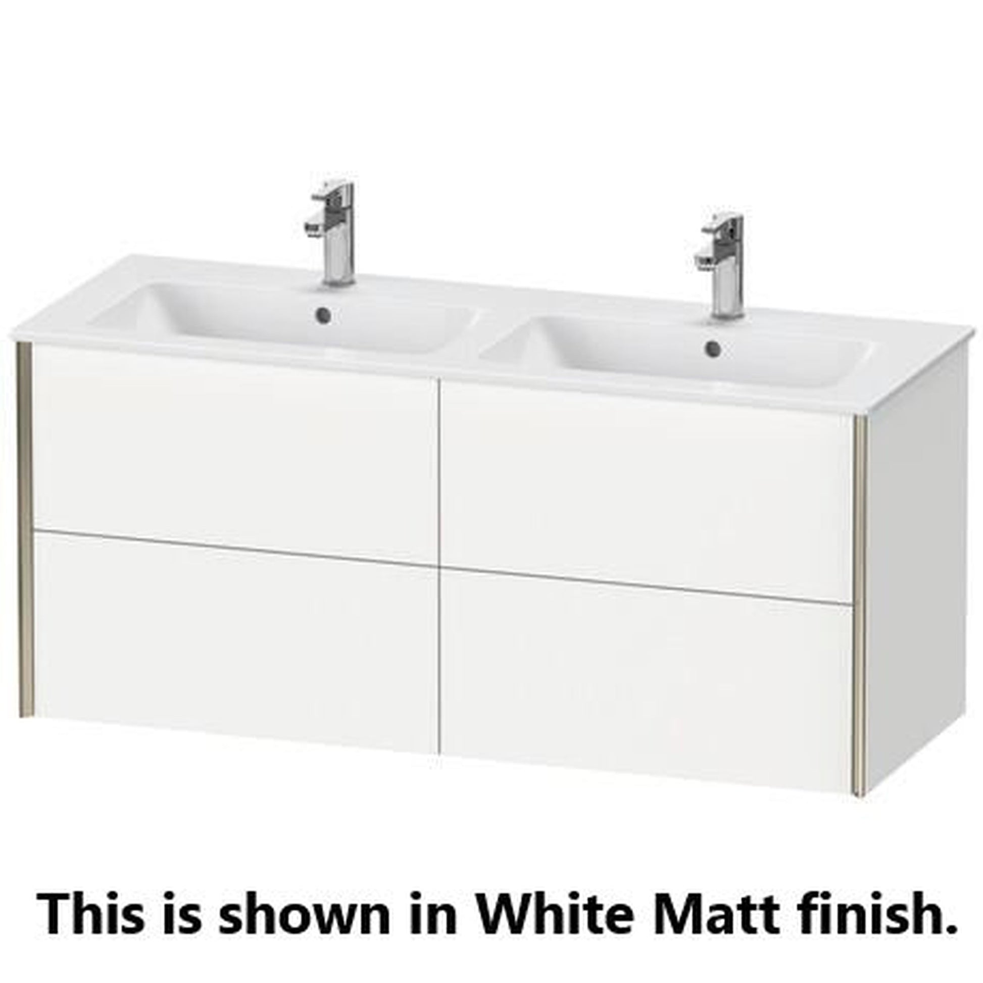 Duravit Xviu 50" x 22" x 19" Four Drawer Wall-Mount Vanity Unit, Brushed Oak (XV41290B212)