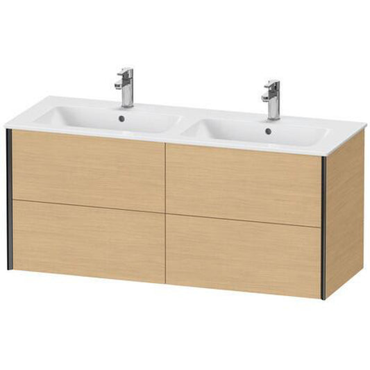 Duravit Xviu 50" x 22" x 19" Four Drawer Wall-Mount Vanity Unit, Natural Oak (XV41290B230)