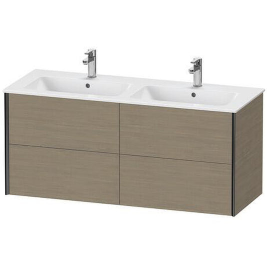 Duravit Xviu 50" x 22" x 19" Four Drawer Wall-Mount Vanity Unit, Oak Terra (XV41290B235)