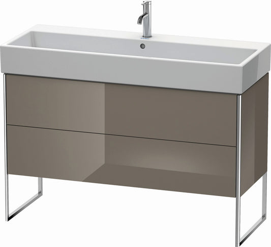 Duravit XSquare 47" Flannel Gray Two Drawer Floorstanding Vanity Unit (XS447708989)