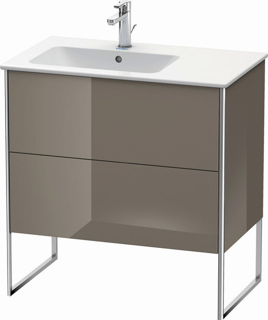 Duravit XSquare 32" Flannel Gray Two Drawer Floorstanding Vanity Unit (XS445008989)
