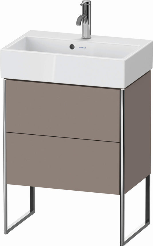 Duravit XSquare 23" Basalt Two Drawer Floorstanding Vanity Unit (XS447804343)