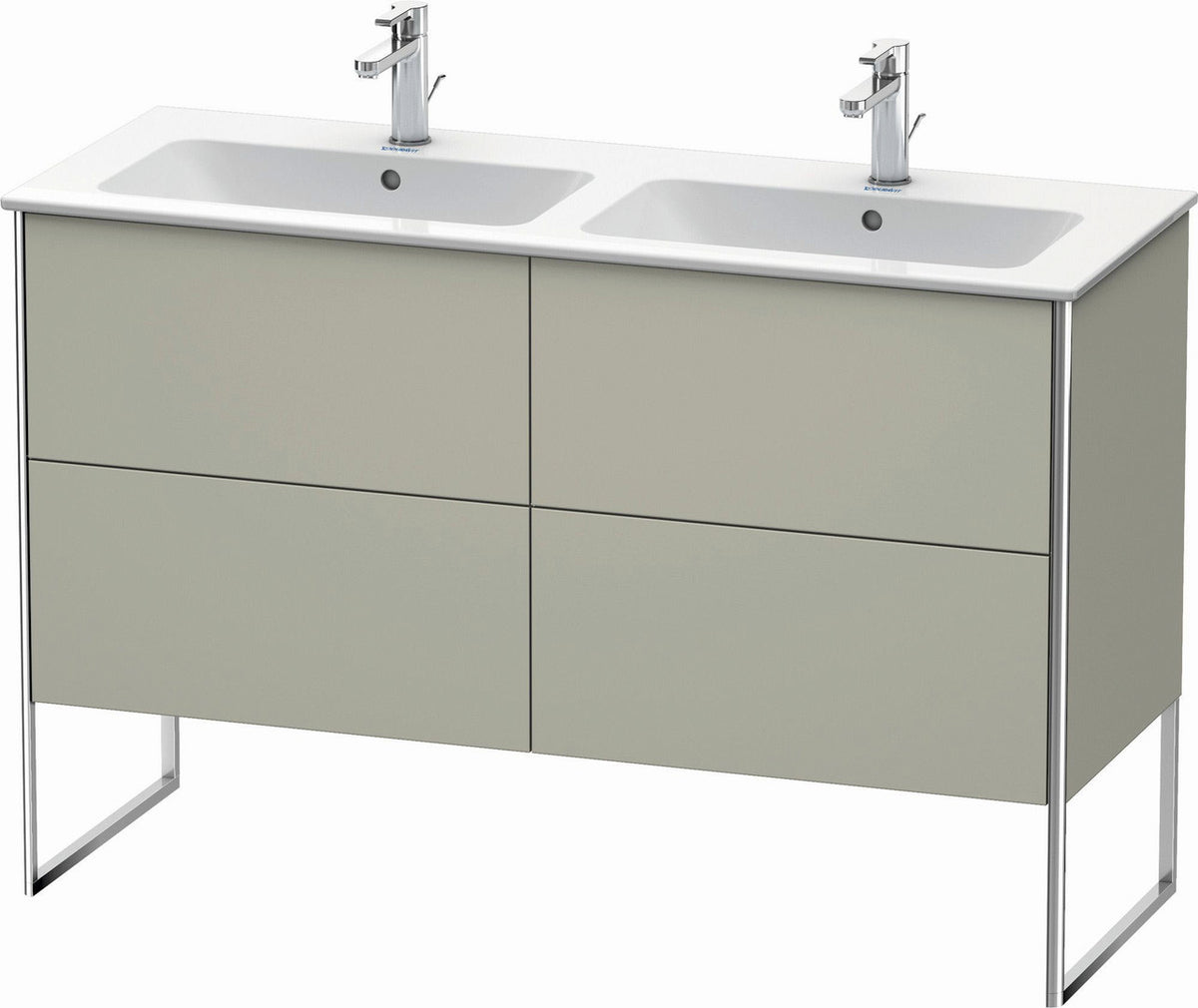 Duravit XSquare 50" Taupe Two Drawer Floorstanding Vanity Unit (XS444906060)