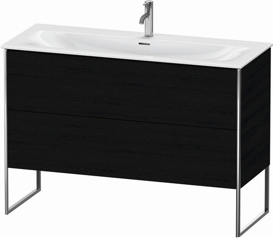 Duravit XSquare 48" Oak Black Two Drawer Floorstanding Vanity Unit (XS452601616)