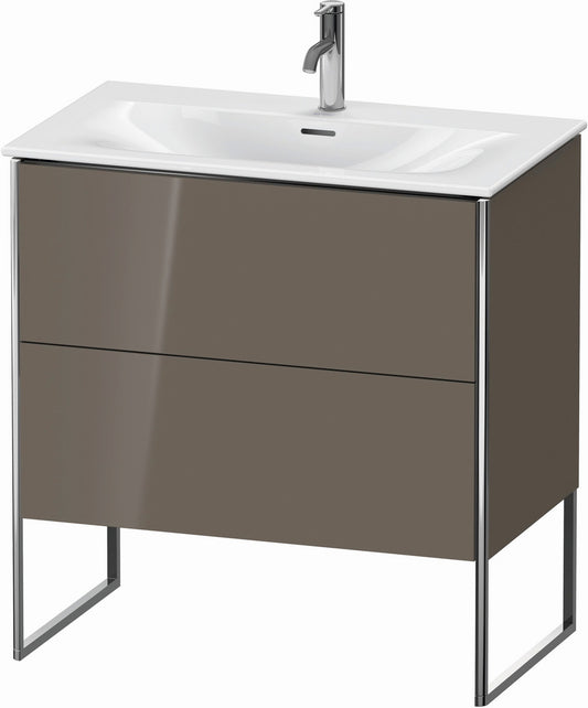 Duravit XSquare 32" Flannel Gray Two Drawer Floorstanding Vanity Unit (XS452408989)