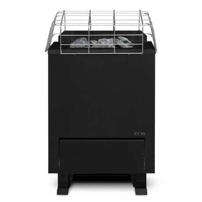 EOS Gracil 208V/3PH 6kW Black Freestanding Slim-Depth Electric Sauna Heater