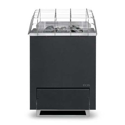 EOS Gracil W 240V/2PH 9kW Black Wall-Mounted Slim-Depth Electric Sauna Heater
