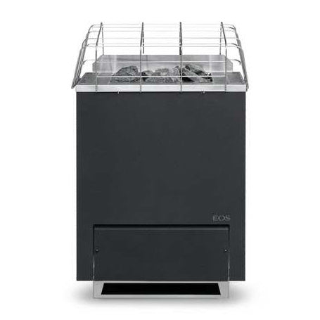 EOS Gracil W 208V/3PH 6kW Anthracite Wall-Mounted Slim-Depth Electric Sauna Heater