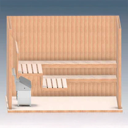 EOS Invisio Midi 208/3 6kW Stainless Steel Concealed Under-Bench Electric Sauna Heater