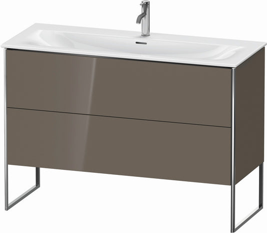 Duravit XSquare 48" Flannel Gray Two Drawer Floorstanding Vanity Unit (XS452608989)