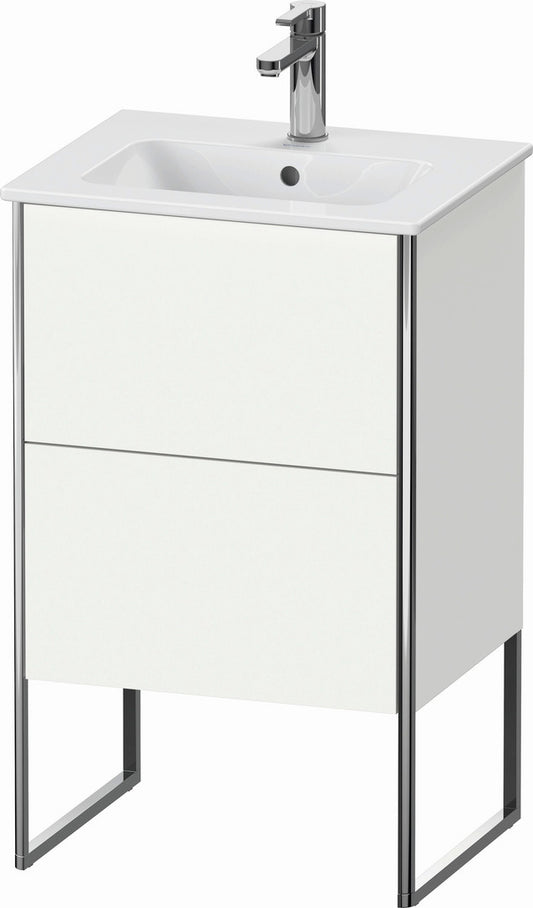 Duravit XSquare 20" White Matt Two Drawer Floorstanding Vanity Unit (XS445701818)