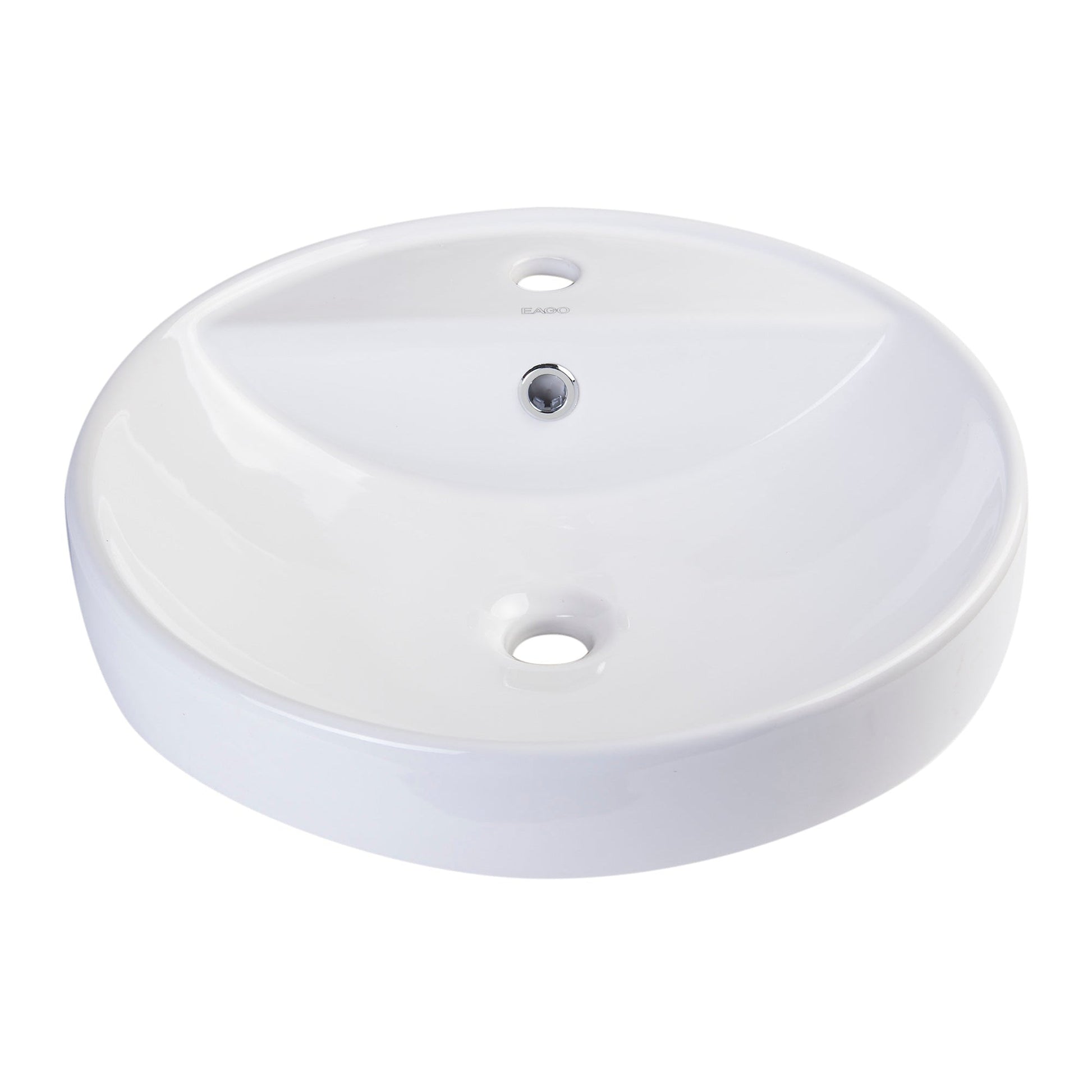 Eago 18" Round Ceramic Basin Vessel Bathroom Sink