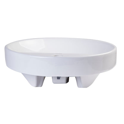 Eago 18" Round Ceramic Basin Vessel Bathroom Sink